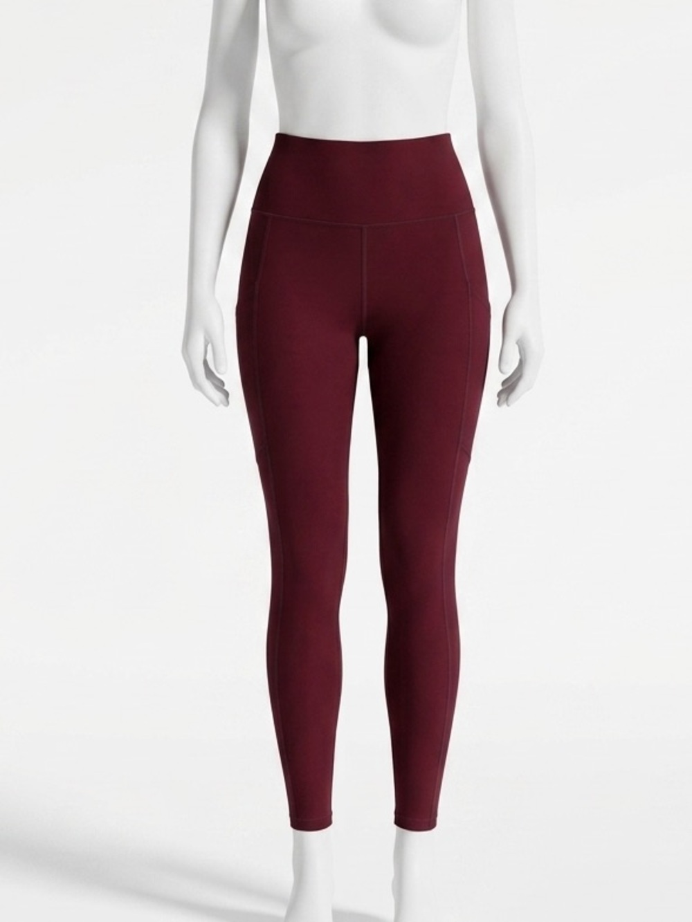 American Eagle Outfitters High-Waist Burgundy Leggings